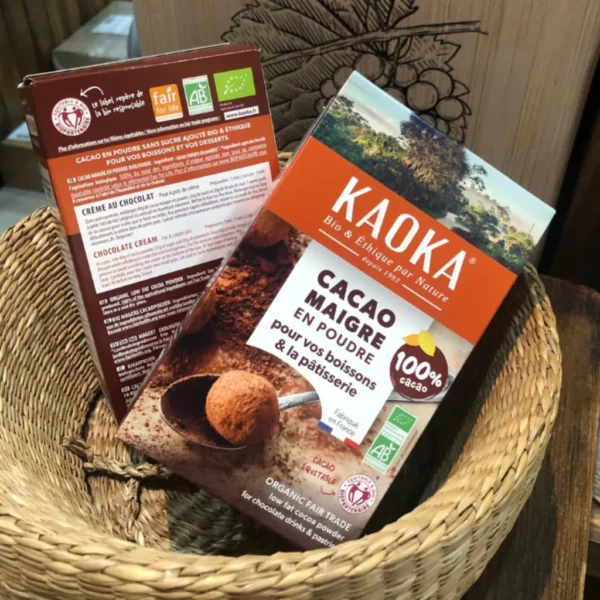 Cacao hữu cơ nguyên chất 100% Kaoka Markal (Tách béo)
