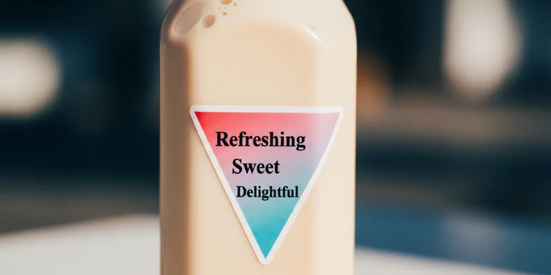 mẫu tem sticker, tem dán chai trà sữa đẹp